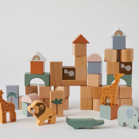 Africa Blocks by Zookabee Safari Building Blocks Set - 50 Pieces - Picture 3 of 4